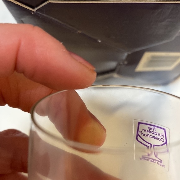 NIB Interlude European Blown Crystal 6 Cordial Glasses 3 1/2oz VINTAGE, Crystal - Picture 10 of 17